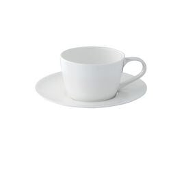 Vaisselle en porcelaine fine noble 160 ml blanc cassé 24 pièces