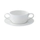 Vaisselle en porcelaine fine 17 cm couleur crème 24 pièces