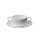 Vaisselle en porcelaine fine 250 ml couleur crème 24 pièces