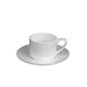Tasses en porcelaine couleur crème