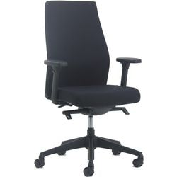 Chaise de bureau euroseats torino tissu npr noir
