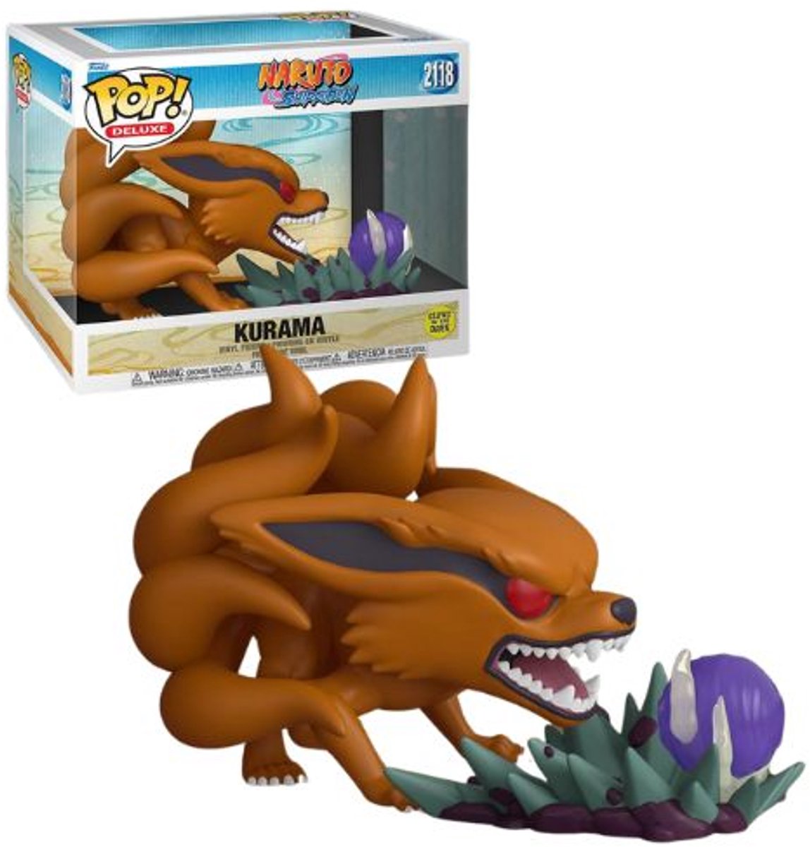 Funko Naruto Kurama (Pop! Deluxe) Figurine en vinyle phosphorescente 2118 unisexe Pop! - neutre - standard
