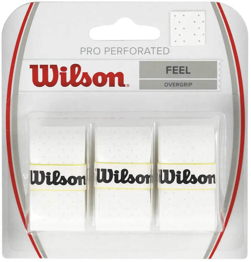 Surgrip de padel perforé Wilson pro - blanc