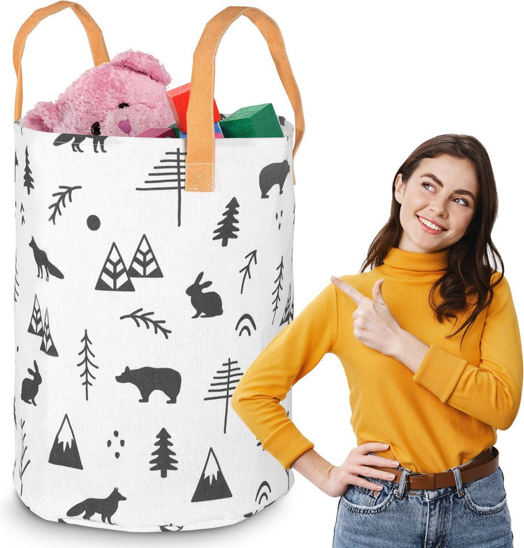 Panier à jouets Nukido – panier de rangement blanc pour enfants