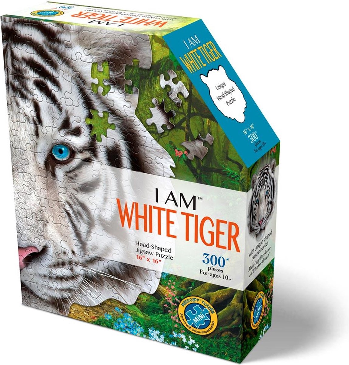 Madd Capp Puzzle Je suis un tigre blanc 300 pièces