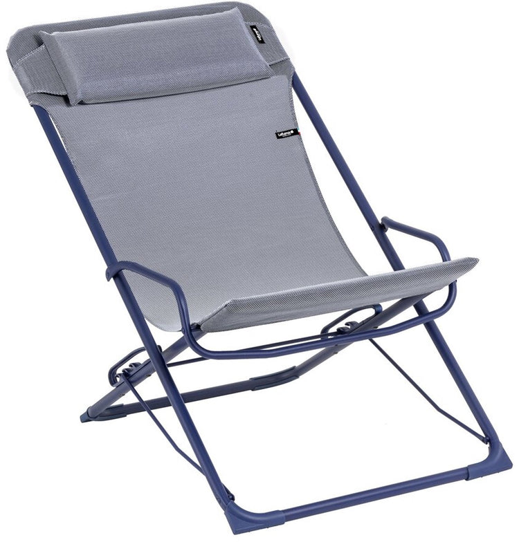Lafuma transaswing - rocking chair - chaise de plage - chaise longue - réglable - pliable - batyline - indigo
