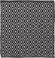 Sealskin - tapis de bain treillis 60x60 cm - coton - noir