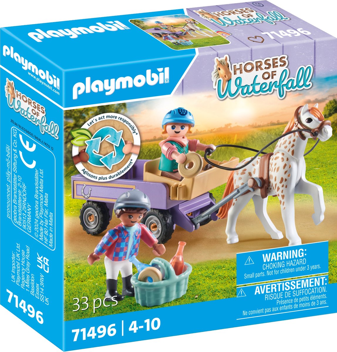 Playmobil Horses ou cascade Pony Cutd 71496