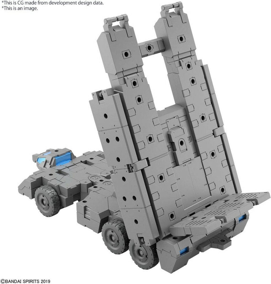Bandai namco bandai gundam 30mm kit de modèle en plastique 1 144 véhicule à armement étendu personnaliser les kits de modèles de version de transporteur