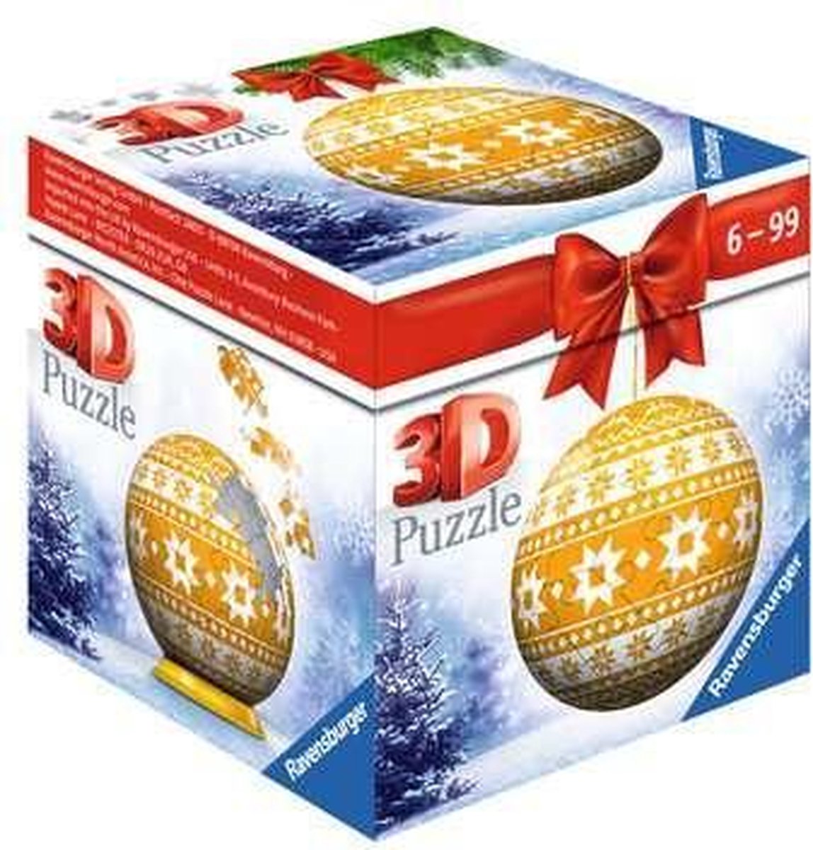 Ravensburger Boule de Noël Sapin de Noël - Puzzle 3D - Puzzle Ball - 54 pièces