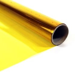 Cellophane tutorcraft jaune 1 rouleau