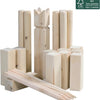 Playage en plein air kubb en bois jeting gibier fsc avec sac de transport