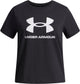 Under armour ua big logo ss chemise de sport unisexe - noir - blanc