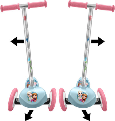 Trottinette enfant 3 roues Stamp Disney La Reine des Neiges - trottinette directionnelle - filles - blanc bleu