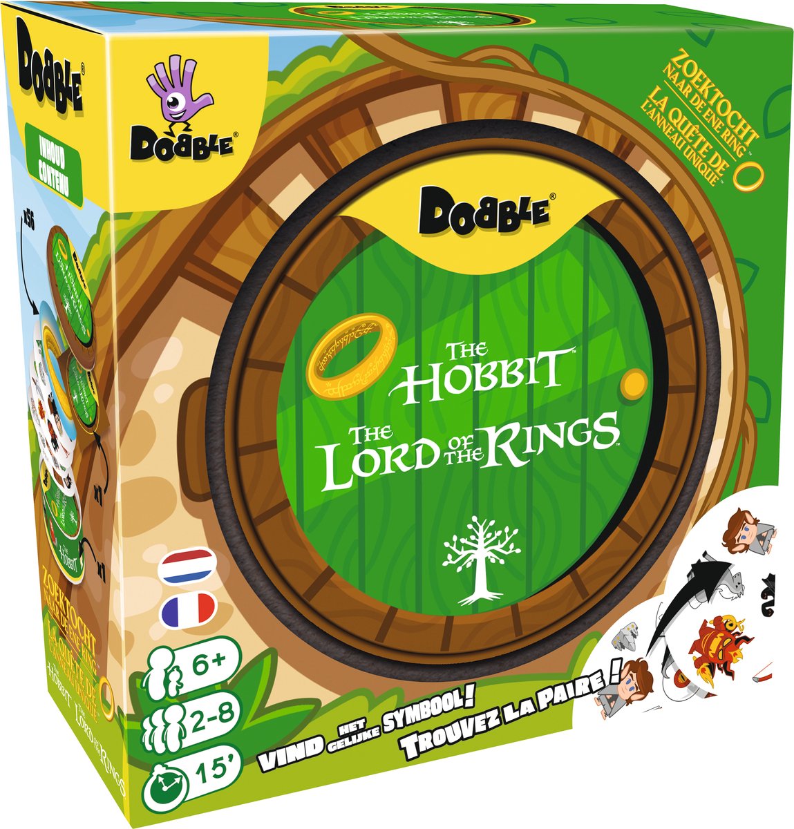 Jeu de société Asmodee dobble le seigneur des anneaux