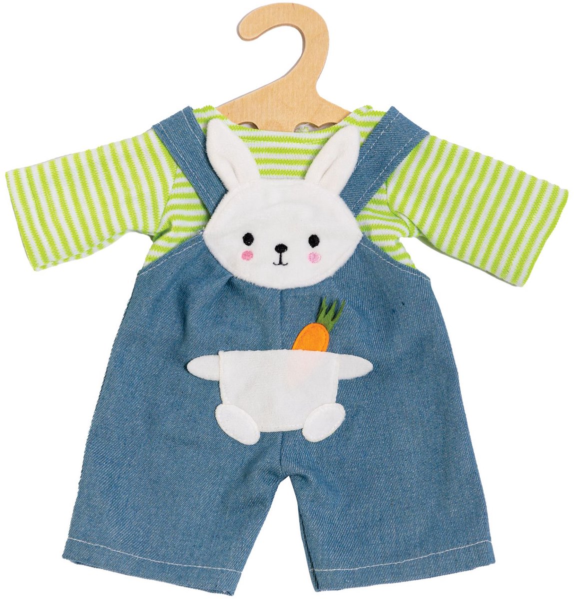 Doup de poupées avec chemise à rayures Bunny Lou, 28-35 cm