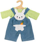 Doup de poupées avec chemise à rayures Bunny Lou, 28-35 cm