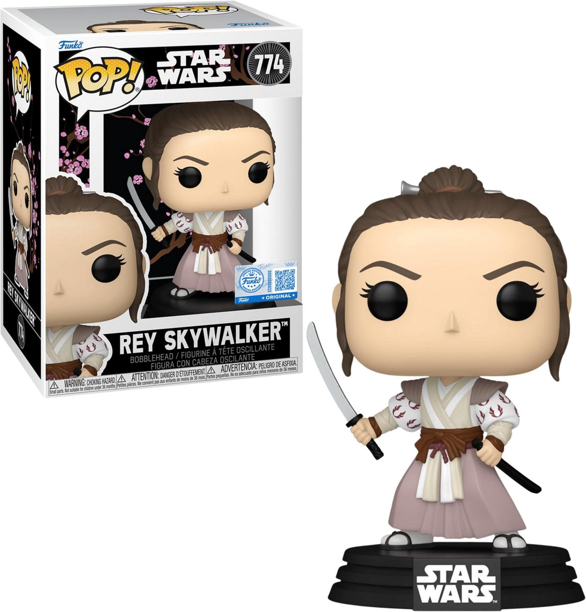 Funko-pop ! Star Wars - Rey Skywalker (impressions) #774 édition spéciale