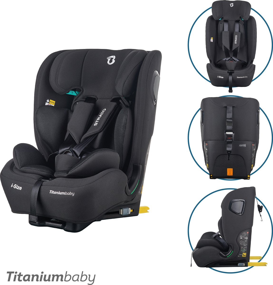 Siège auto bébé Titanium baby strato i-size noir