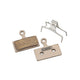 Kit plaquettes de frein à disque Elvedes Shimano BR-M666, M785, M985, M988, R785, RS785 - fritté (1 paire)