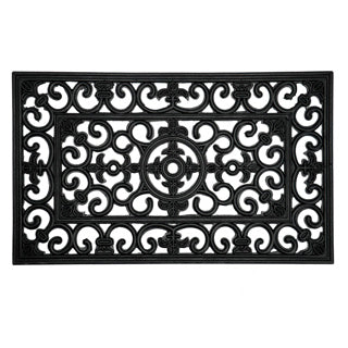 Paillasson antique française lilly 45x75 cm caoutchouc