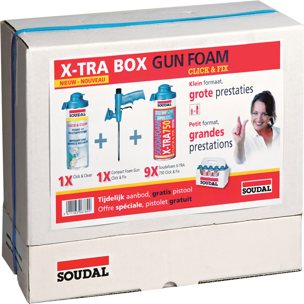 Soudal combibox soudafoam x-tra click fix - 115000