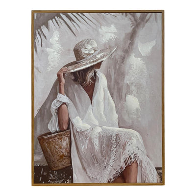 Tableau en bois ambiance manoir belle 30x40x2cm