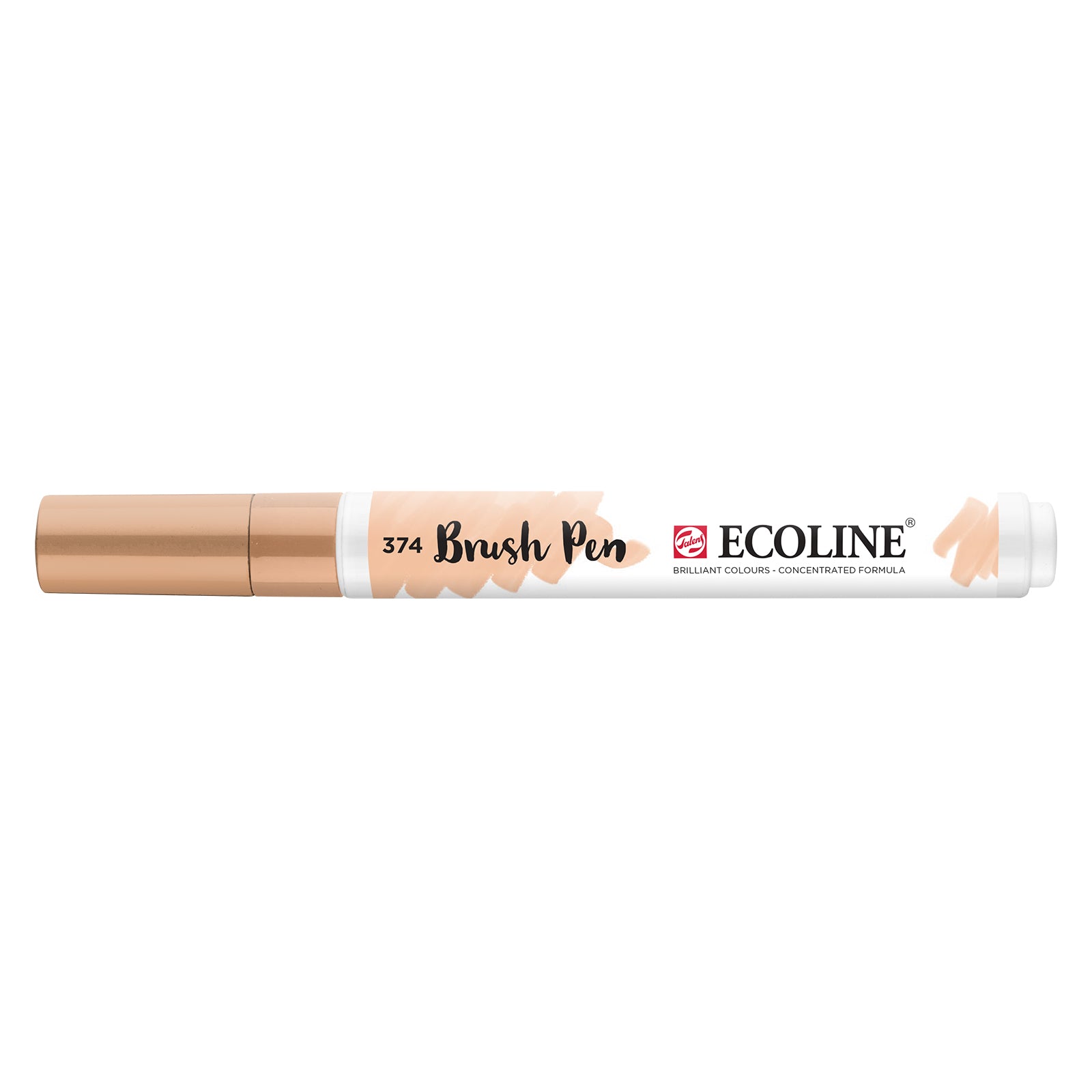 Ecoline • stylo pinceau rose beige 374