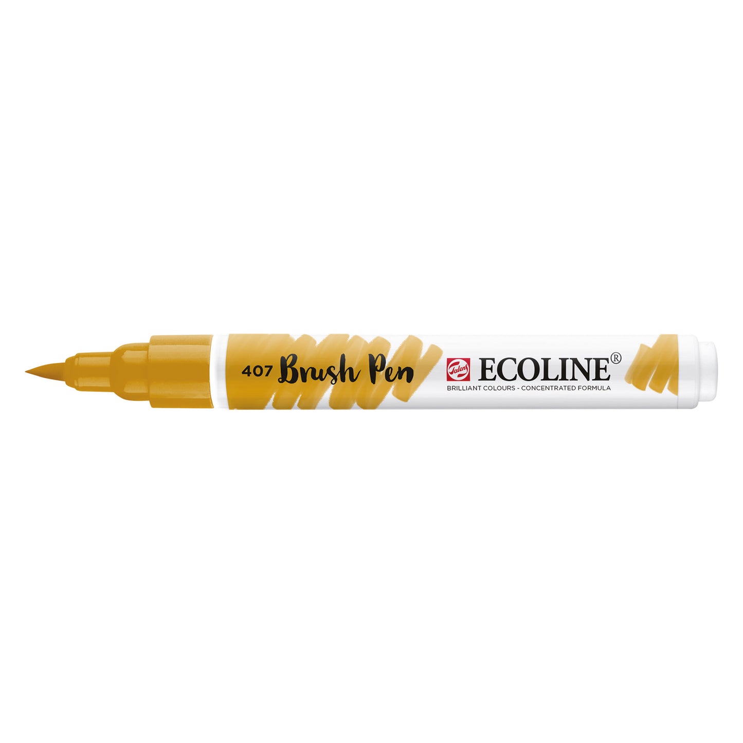 Ecoline • stylo pinceau ocre foncé 407