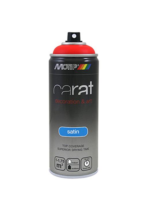 Motip 1054607 - 08068 carat rouge trafic satiné 400 ml | 1 pièce