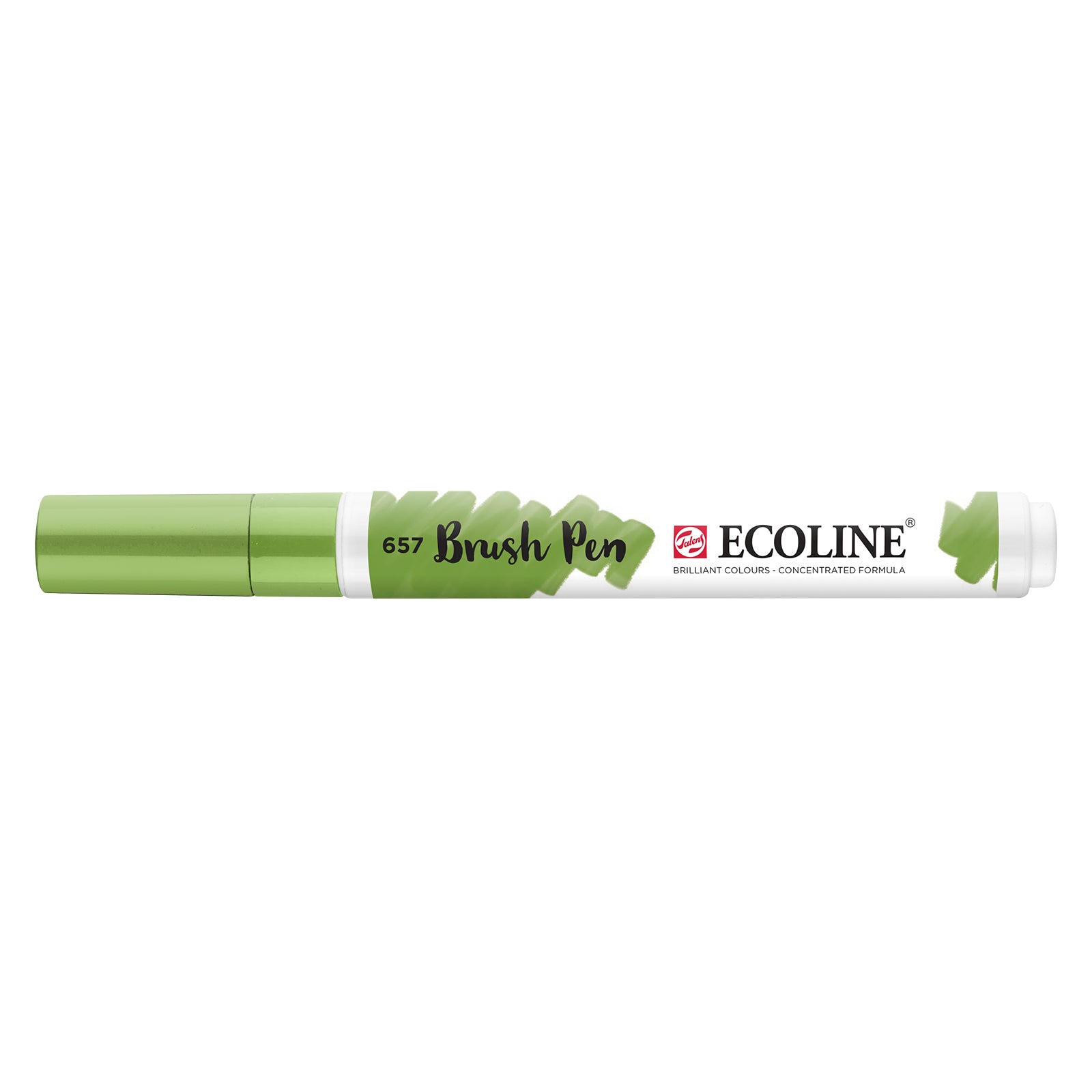 Ecoline • stylo pinceau bronze vert 657