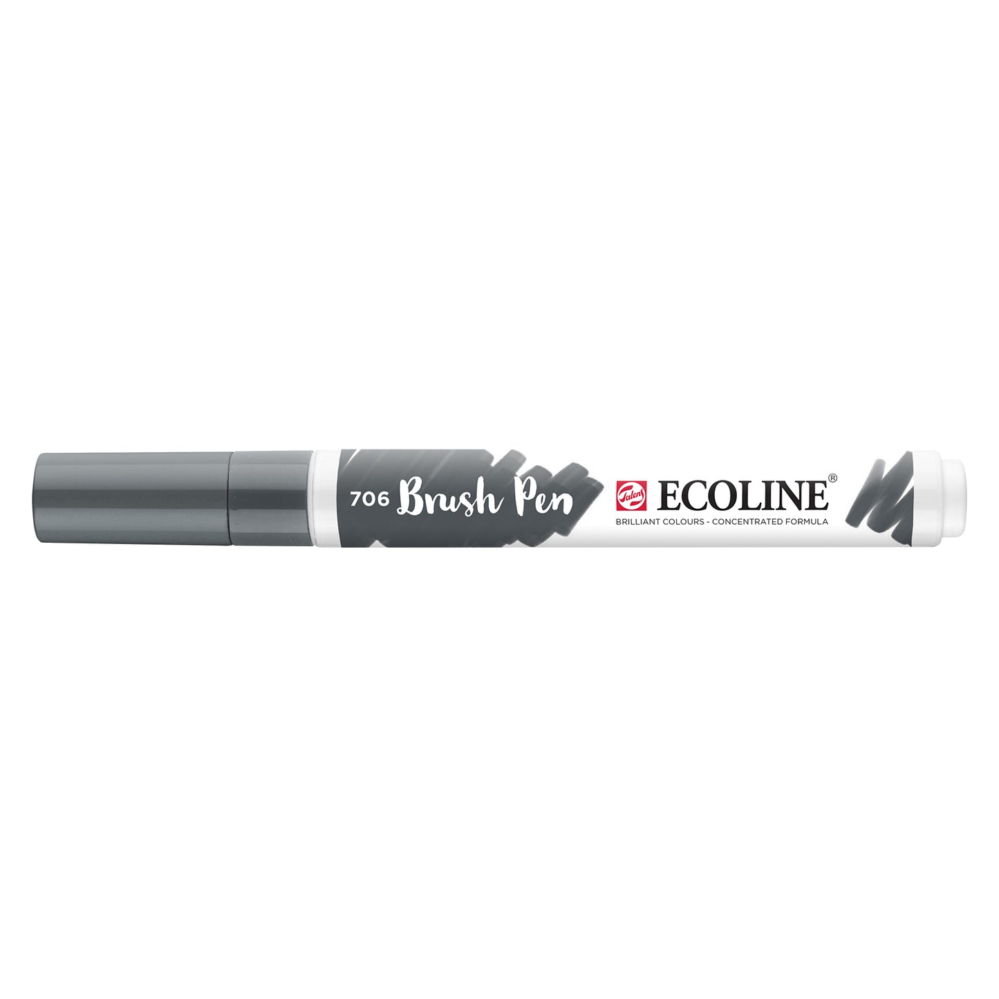 Ecoline • stylo pinceau gris foncé 706