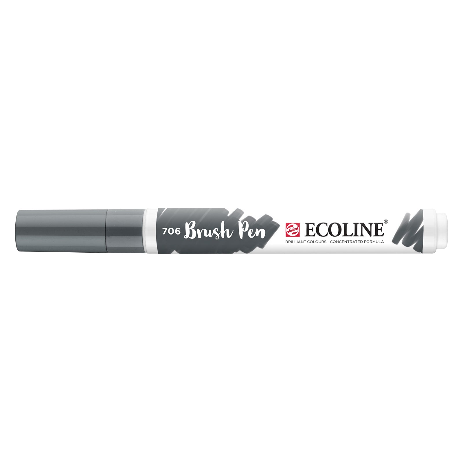 Ecoline • stylo pinceau gris foncé 706
