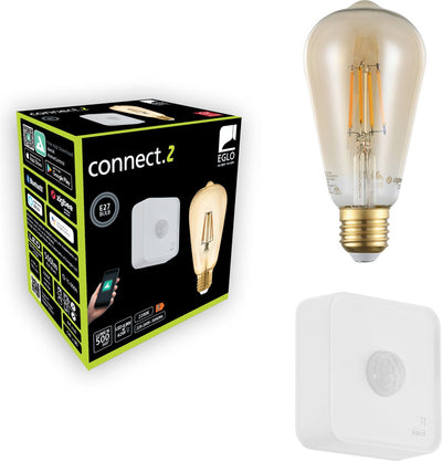 Pack de démarrage intelligent Eglo connect .z - lampe LED - capteur - e27 - 2200k - dimmable - zigbee