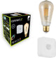 Pack de démarrage intelligent Eglo connect .z - lampe LED - capteur - e27 - 2200k - dimmable - zigbee