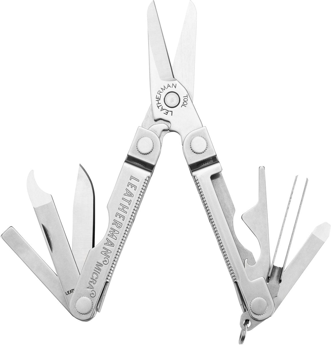 Leatherman - outil multifonction micra - 10 outils, acier inoxydable, porte-clés, acier inoxydable