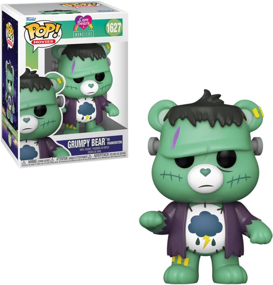Funko Care Bears Care Bears x Universal Monsters - Ours grincheux en vinyle Frankenstein 1627 pop ! multicolore