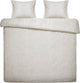 Damai housse de couette ebba - coton bio - 200x200 220 cm - beige + 2 taies d'oreiller 60x70