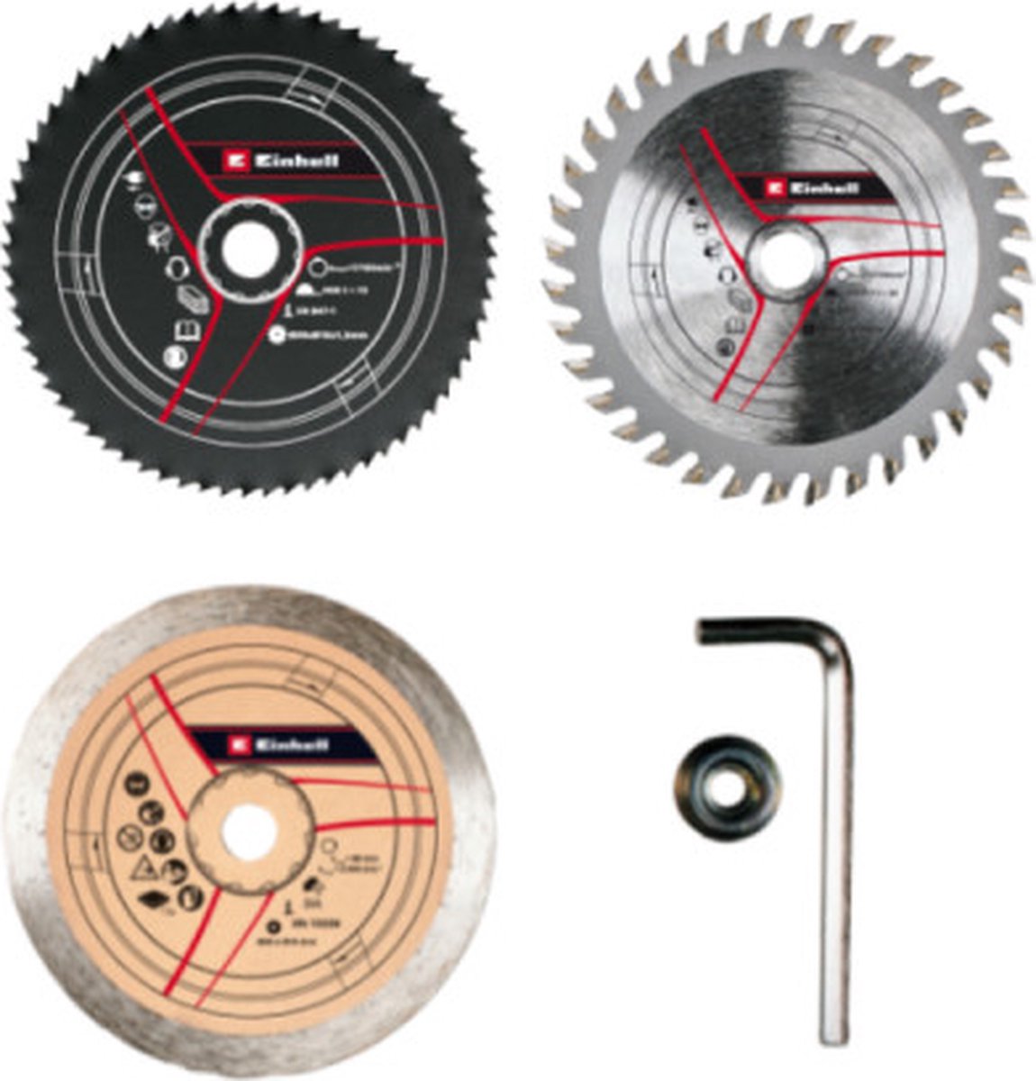 Einhell lot de 3 mini lames de scie circulaire - 49575915