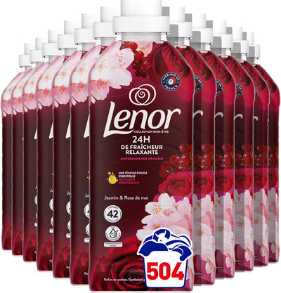 Lenor Adoucissant jasmin rose de mai - 12 x 42 lavages