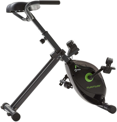 Vélo d'appartement Tunturi cardio fit d20 - pliable - vélo de bureau pour le bureau - vélo de fitness avec 8 niveaux de résistance - compact