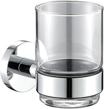 Porte-gobelet Plieger vigo - tasse en verre - porte-gobelet de salle de bain - montage mural - garantie 10 ans - chrome
