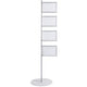 Support de sol autoportant bi-office sup3310 4xa4 1800x560mm