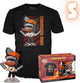 Funko-pop ! tee-shirt : homme à la tronçonneuse - homme à la tronçonneuse sautant - s - confidentiel