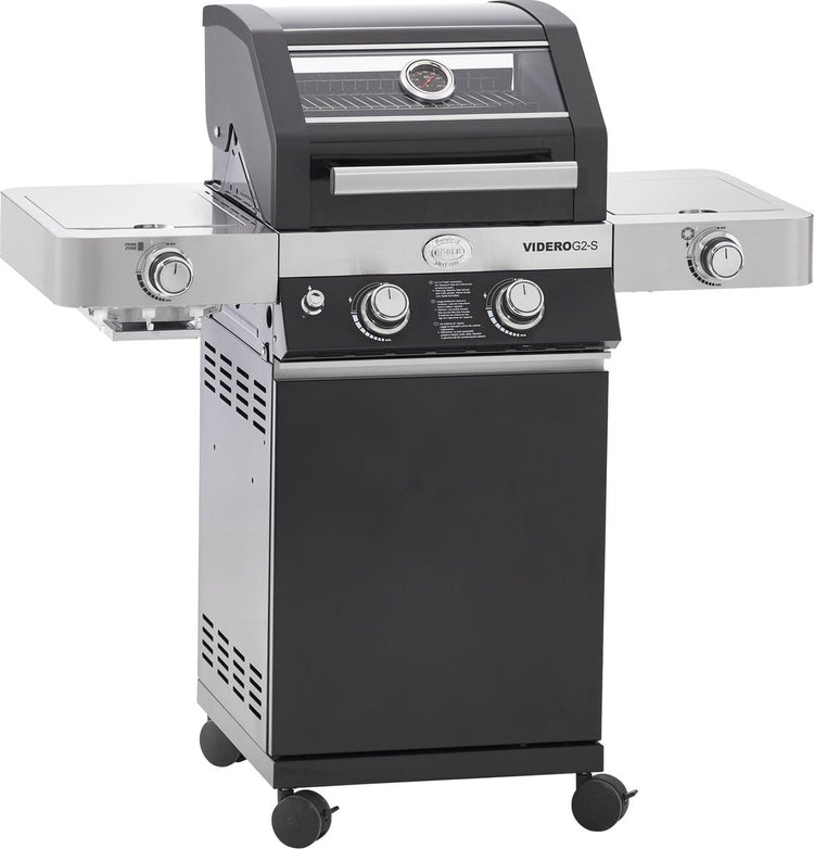 Barbecue Rösle - barbecue gaz videro g2-s vario 30 mbar - acier inoxydable - noir