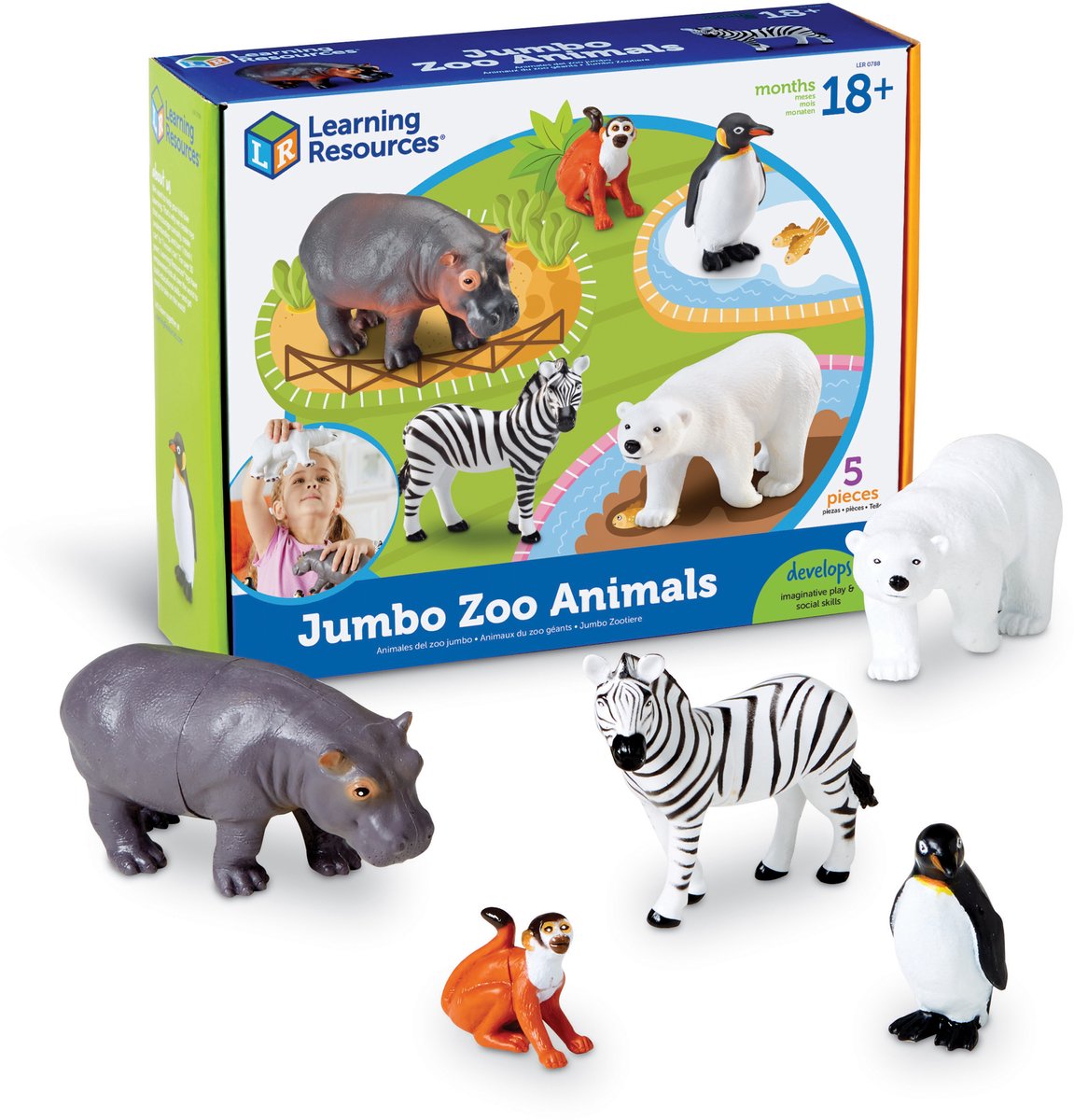 Ressources pédagogiques animaux géants du zoo - à partir de 18 mois