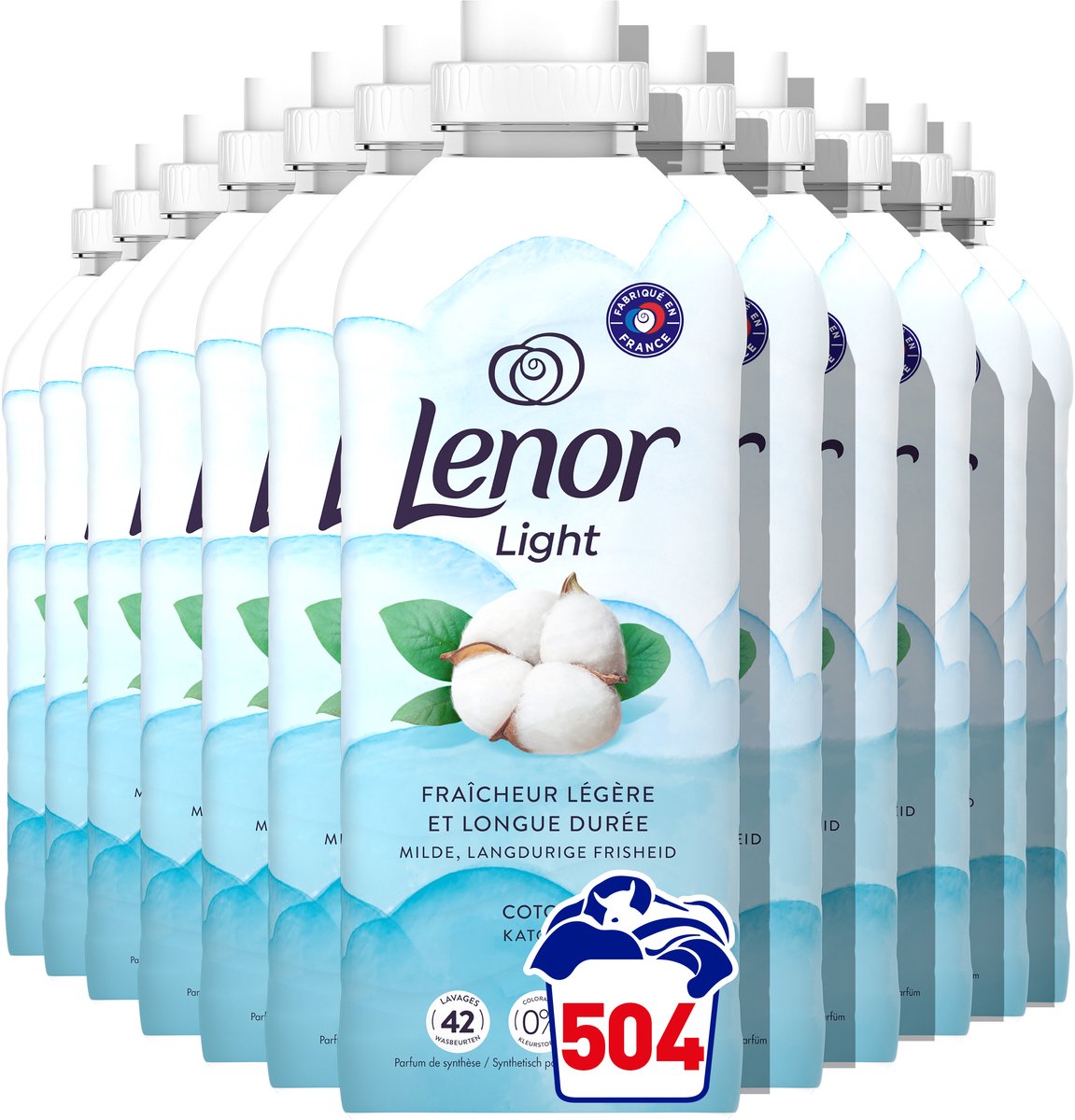 Lenor Adoucissant coton frais - 12 x 42 lavages