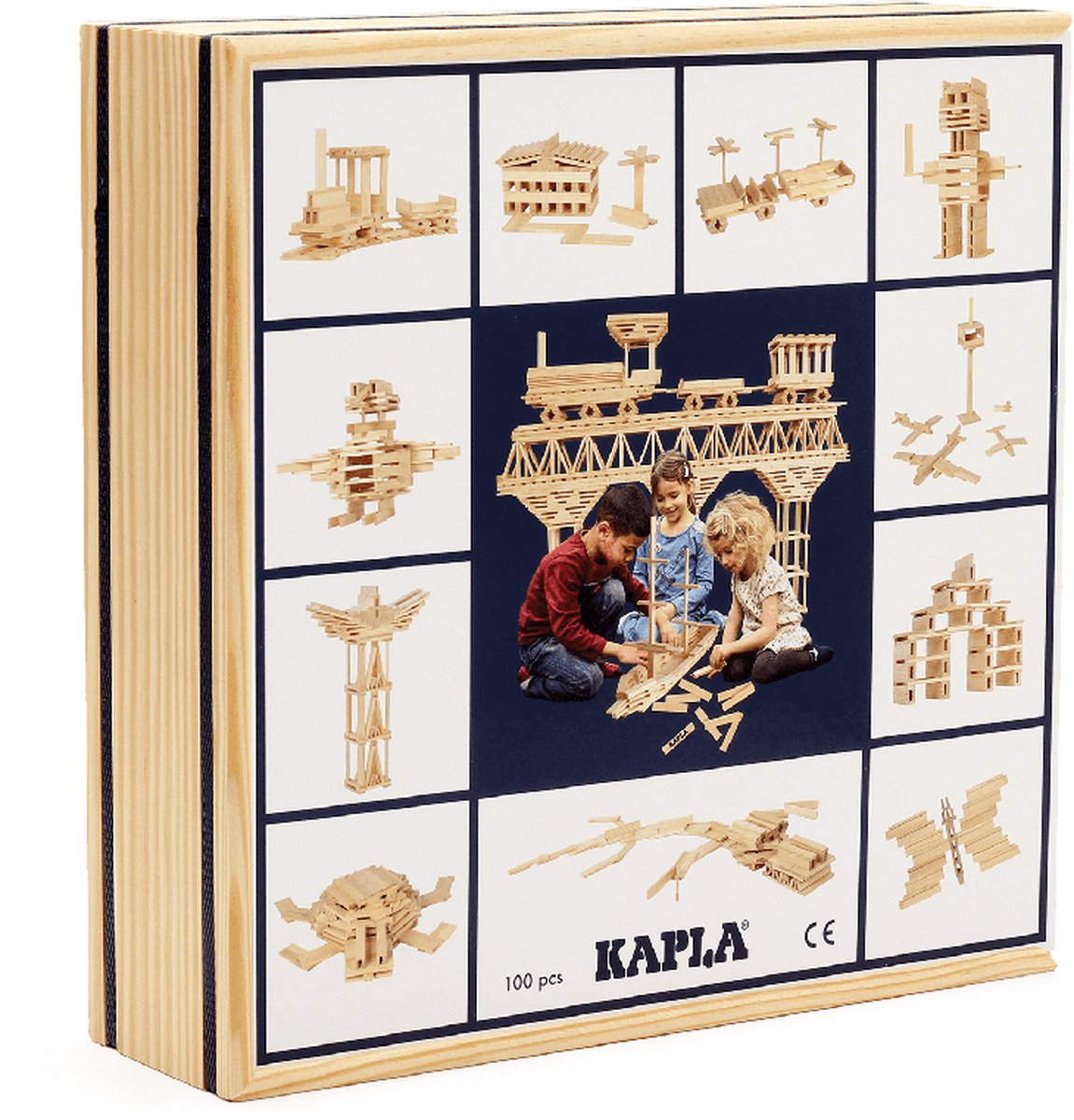 Kapla - couleur - jouets de construction - 100 planches