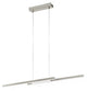 Lampe suspendue intelligente Eglo connect.z fraioli-z - 105,5 cm - gris blanc - lumière blanche rgb réglable - dimmable - zigbee