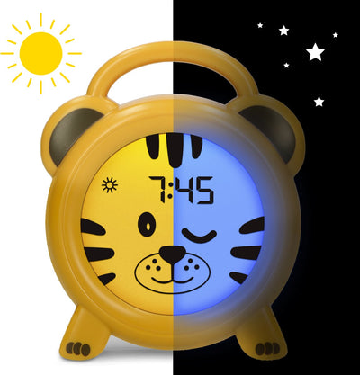 Alecto bc100tiger - entraîneur de sommeil pour enfants - réveil pour enfants avec lampe de nuit - tigre